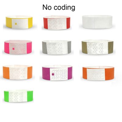 100 Pieces Tyvek Wristbands Events