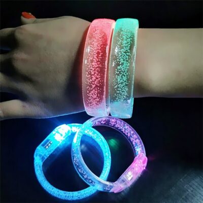Led Dance Bangle Watch Boys Girls Flash Wrist Band Light Bracelet for Glowing Party home decor wedding birthday