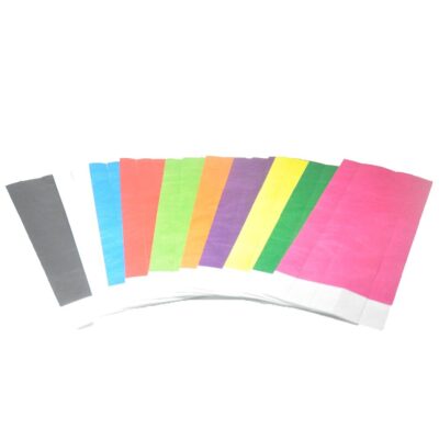 Solid White Color 3/4 inch Tyvek Wristbands Suitable for Parties Events 500 piece Free Shipping