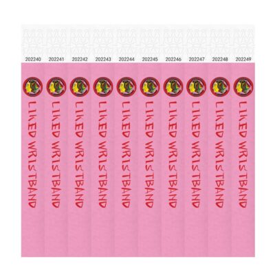 Custom Color Printing 3/4" Tyvek Wristbands Color Imprint Only 100 Count Printable ID Wristbands for Parties Events