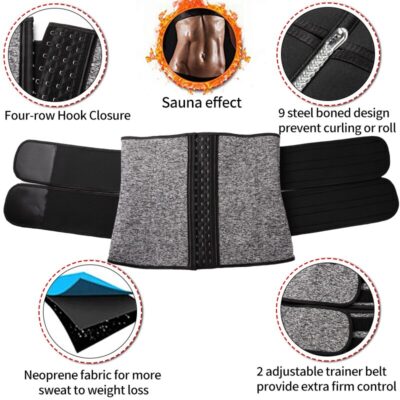 Women Waist Trainer Corset Belt Weight Loss Slimming Sauna Waist Trimmer Neoprene Body Shaper Girdle Waist Shaper Faja Shapewear
