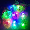 Love Heart LED Light Necklace Pendants Kids Children Glowing Jewelry Gift Lighted Toys Glow Party wedding birthday