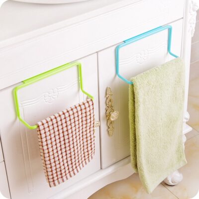 Kitchen Towel 1PC Rack Hanging Holder Cupboard Cabinet Door Back Hanger Towel Sponge Holder Storage Rack for Bathroom для кух815