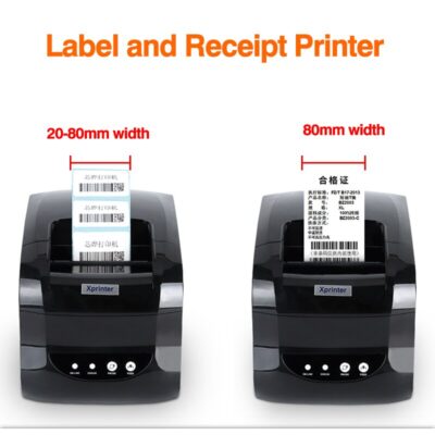 Xprinter Label Barcode sticker printer Thermal Receipt printer 2 In 1 Print Bill Machine 20mm-80mm for Android iSO windows