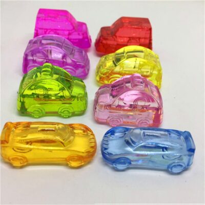 Crystal Transparent Mini Car Shaped Kids Birthday Party Toys Supplies Kids Treat Goody Bag Gift Party Favors Christmas