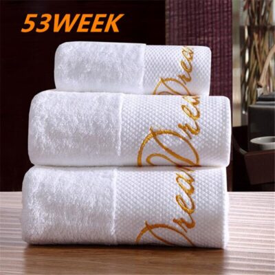 Factory direct sale cotton towel super soft absorbent increase thickening hotel white towel floor towel soft and comfortable 201