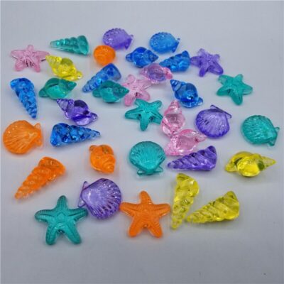 Glass Crystal Marine Starfish Shell Conch Wedding Home Decor Gift Art Centerpiece Craft Clear Party Gems Filler Toys Confetti