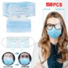 150pcs Fog Disposable Face-masks 3-ply Disposable Face-mask Halloween Cosplay Scarf Mondmasker Mascarillas Skin Care Masque