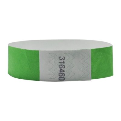 Custom 3/4" Tyvek Wristbands Black Imprint Only 500 Count Printable ID Wristbands for Parties Events