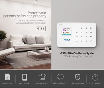 KERUI NEW G183 WCDMA 3G Wireless Home Security GSM 3G Alarm system APP Remote Control Burglar Arm