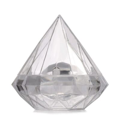 Clear Color Gift Diamond Boxes Plastic Cake Box Baby Shower Boxes Candy Box home decor birthday