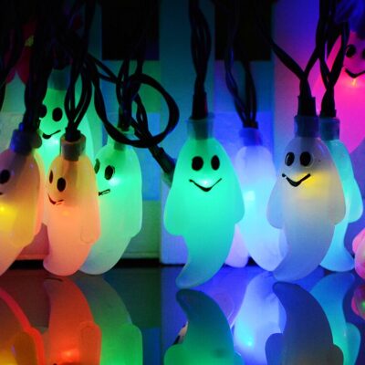 30 Led Ghost Lamps Rainproof Outdoor Solar Power String Light Waterproof Garden Home Christmas Party Festival Decoration