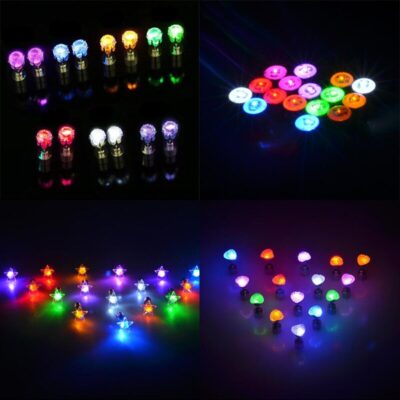 New Colorful Square Love Heart LED Flashing Earrings Light Up Glowing Ear Studs Birthday Glow Party Supplies Christmas navidad