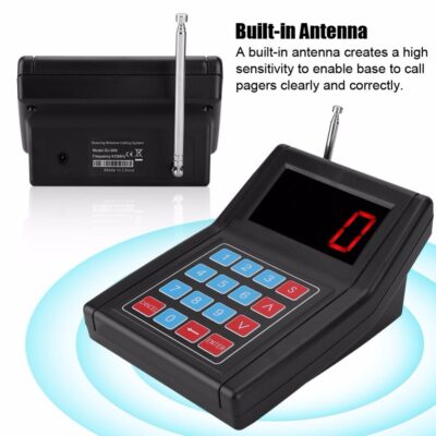 SU-668 Restaurant Call Pager Wireless Calling System Waiter Pager Call Customer For Restaurant Church Nursery Wireless Pager