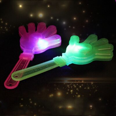 Fun Clap Your Hands LED Flashing Light Up Hand Clapper Cheering Party Noise Makers wedding birthday Halloween Christmas Xmas