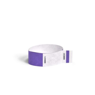 Light Purple 1" Stub Tyvek Wristbands Detachable for ID Wristbands for Party Events,500 Pieces Free Shipping