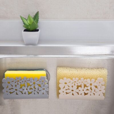 Sink Side Shelf Sponge Storage Rack Bathroom Shower Towel Storage Soap Dish Holder Dishwashing Sponge Filter Kitchen Appliances