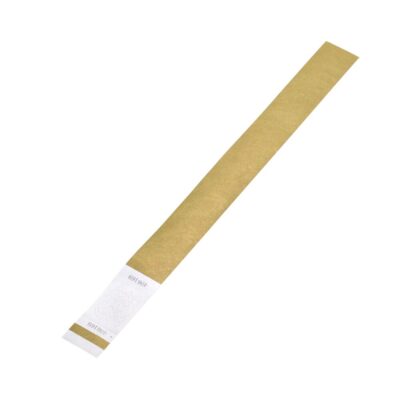 Solid New Gold 1" Tyvek Wristbands Stub Detachable for ID Paper Wristbands for Party Events,Only 500 Pieces