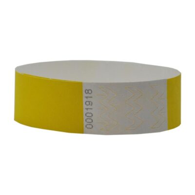 Custom 3/4" Tyvek Wristbands Black Imprint Only 500 Count Printable ID Wristbands for Parties Events