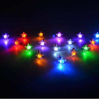 New Colorful Square Love Heart LED Flashing Earrings Light Up Glowing Ear Studs Birthday Glow Party Supplies Christmas navidad
