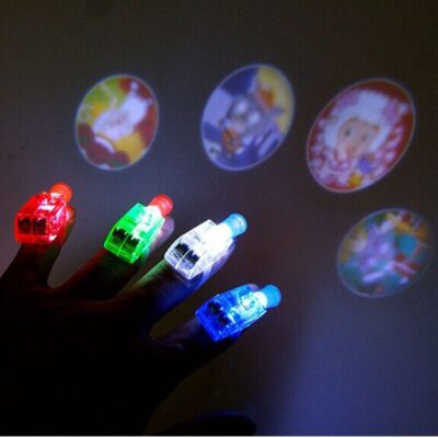 50PC Projection LED Finger Lights Glowing Dazzle Laser Emitting Lamps Party decor home decor birthday