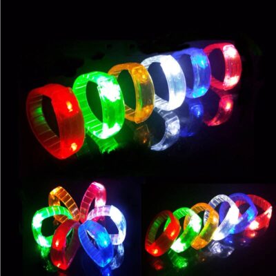 10pcs Luminous LED bracelet luminescence Silicone Bracelet Party Bracelet Event decor home decor birthday