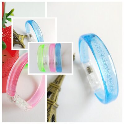 Flashing LED Wrist Bubble Band Bracelet Arm Band Belt Light Up Dance Concert Party Glow For birthday Party Decorations