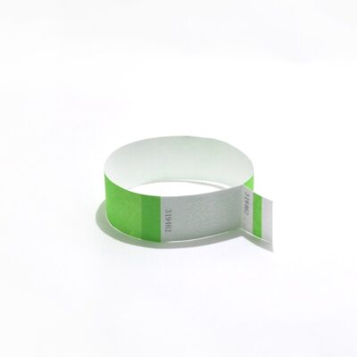 Neon Green 1" Tyvek Wristbands Stub Detachable for ID Paper Wristbands for Party Events,Only 500 Pieces