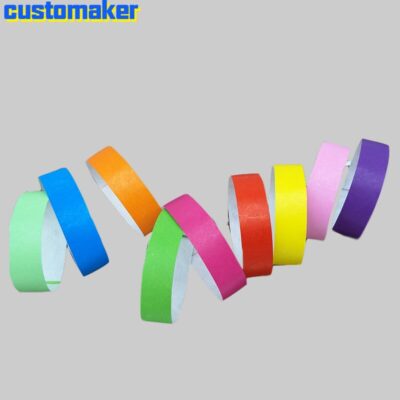 colorful paper Wristband ID for Party Events VIP paper wristband guest entry sign identification Music festival admission