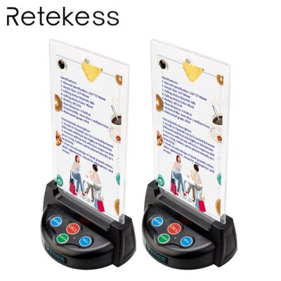 Retekess TD006 Four Button Wireless Calling Bell Pager Call Button Transmitter for wireless Calling System for restaurant coffee