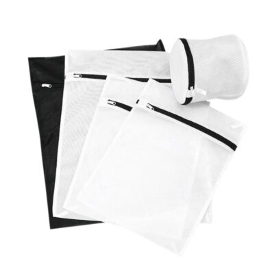 Different Sizes 4/5/6PCS Sets White Black Clothes Wash Bag Underwear Bra Washing Laundry Thickening Mesh Net Bag Set Dropship
