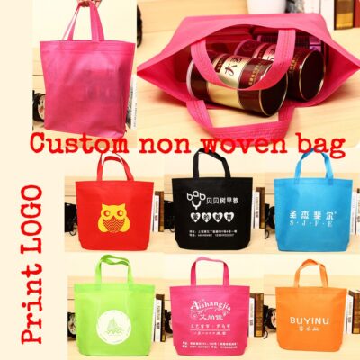 Custom printing logo gift bag/packaging bag/shopping bag/non-woven fabrics bag 200pcs/lott