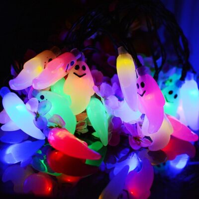 30 Led Ghost Lamps Rainproof Outdoor Solar Power String Light Waterproof Garden Home Christmas Party Festival Decoration