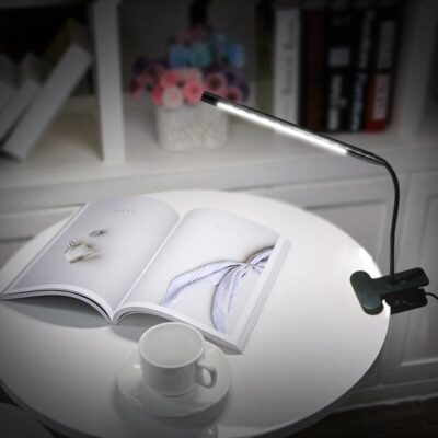 Touch Dimmable Flexible USB LED Eye-care Reading Light Adjustable LED Solid Clip Desk Lamp for Laptop Bedroom Study Lighting