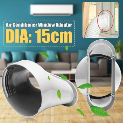 Universal 3 Types Diameter 15cm/5.9" Portable Air Conditioner Window Exhaust Duct Pipe Hose Interface Connector