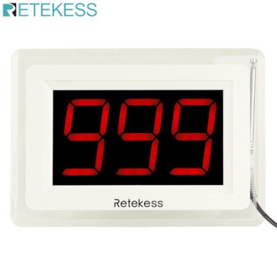 Retekess T114 Wireless Calling Receiver Call Pager System for Restaurant Cafe Waiter Voice Reporting Customer Service Pager