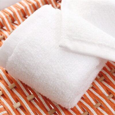 10pcs/lot Good Quality White Cheap Face Towel Small Hand Towels Kitchen Towel Hotel Restaurant Kindergarten Cotton Towel