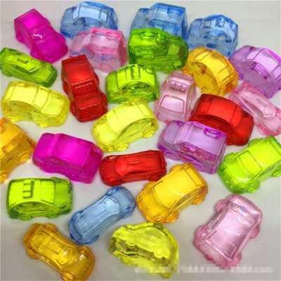 Crystal Transparent Mini Car Shaped Kids Birthday Party Toys Supplies Kids Treat Goody Bag Gift Party Favors Christmas