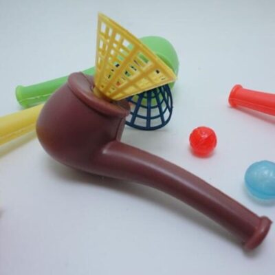 10 PCS Floating Ball Game Kids Gift Toys Kids Party Favor Blow Pipe Balls Toy Party Bag Fillers Party Game birthday Christmas