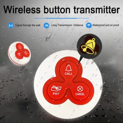 Retekess 10pcs Call Button Waiter Wireless Calling Bell Pager 433MHz For Restaurant Calling Paging System Customer Service