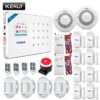 KERUI WIFI GSM Burglar Security Alarm System PIR Motion detector Door Sensor Alarm Detector Alarm