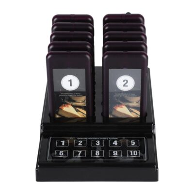 SU-68G Restaurant Pager Wireless Calling System Waiter Pager Call Customer For Restaurant Church Wireless Pager 10-Channel
