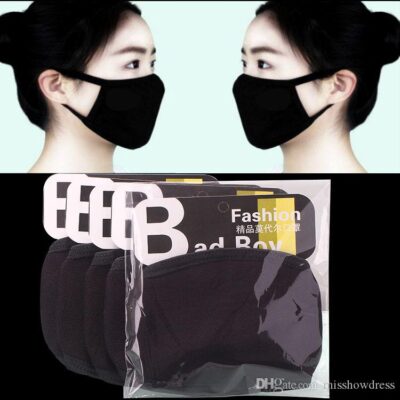 In Stock!Fashion Cotton Face PM2.5 Masks with Breathing Designer Washable Reusable Cloth Masks Protection Anti Dust Protective Masks FY9043
