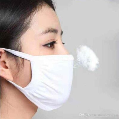 Designer Fashion Cotton Face Mask Black Dustproof Mouth Cover PM2.5 Face Masks Washable Reusable Masks Anti Dust Breathable mascherineFY9043