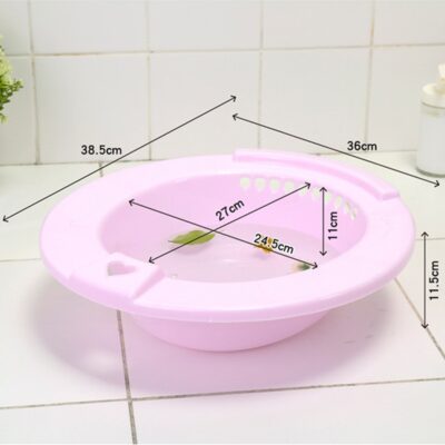 Toilet Sitz Bath Tub Hip Basin Soaking Can Bowl with Holes for Pregnant Women Hemorrhoids Patients