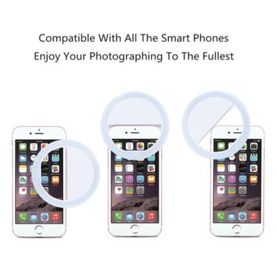 Selfie LED Ring Fill Light Portable Mobile Phone 36 LEDS Selfie Lamp 3 levels Lighting Luminous Ring Clip For All Cell Phones
