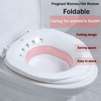 Foldable PP Gynecology Sit Bath Tub Hip Basin Bidet Pregnant Women Hemorrhoid Portable Bathtubs