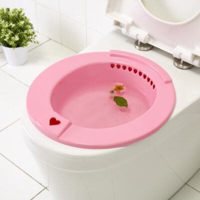 Toilet Sitz Bath Tub Hip Basin Soaking Can Bowl with Holes for Pregnant Women Hemorrhoids Patients