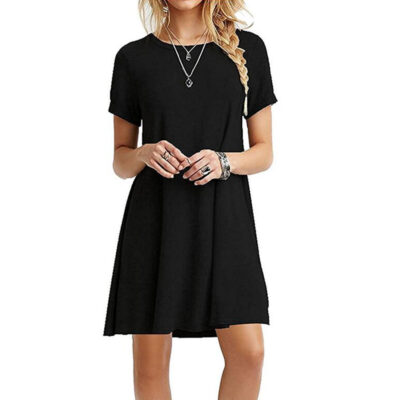 Short-sleeved dress wish burst eBay women's new cross-border e-commerce hot sale