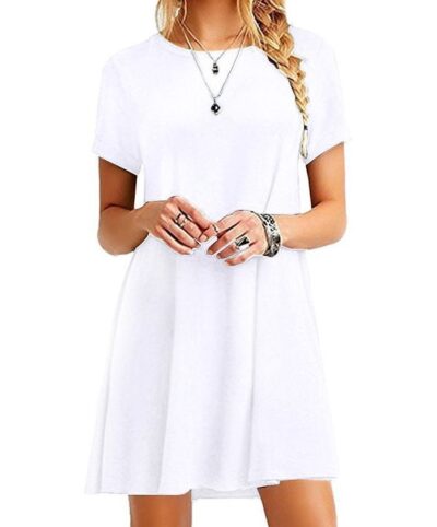 Short-sleeved dress wish burst eBay women's new cross-border e-commerce hot sale